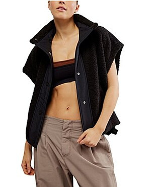 FP Movement Scout It Out Funnelneck Sleeveless Fleece Vest - XS | Dillard's