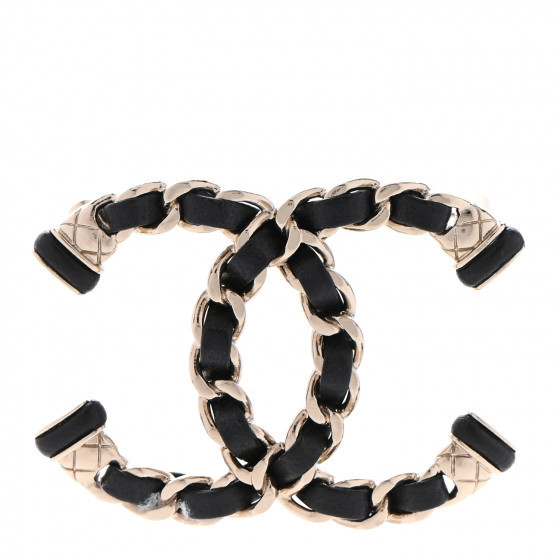 CHANEL

Lambskin Chain CC Brooch Black Gold | Fashionphile