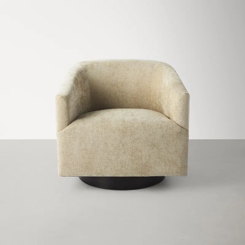 Donovan Upholstered Swivel Barrel Chair | Wayfair North America