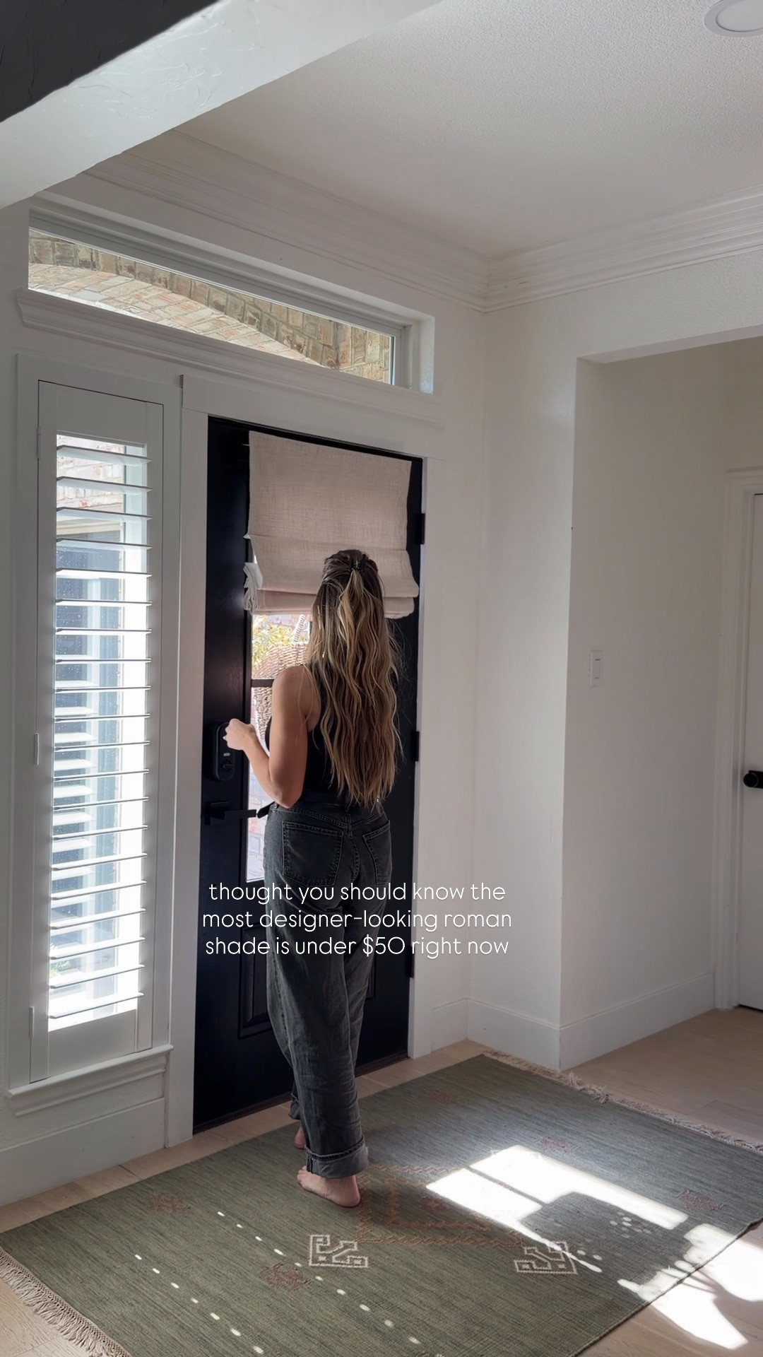 Obsessed with this Roman shade! I have the color neutral. Linking the mounting tape I used too - see my IG story highlight for how I hung without drilling into my door!

#LTKSaleAlert #LTKHome