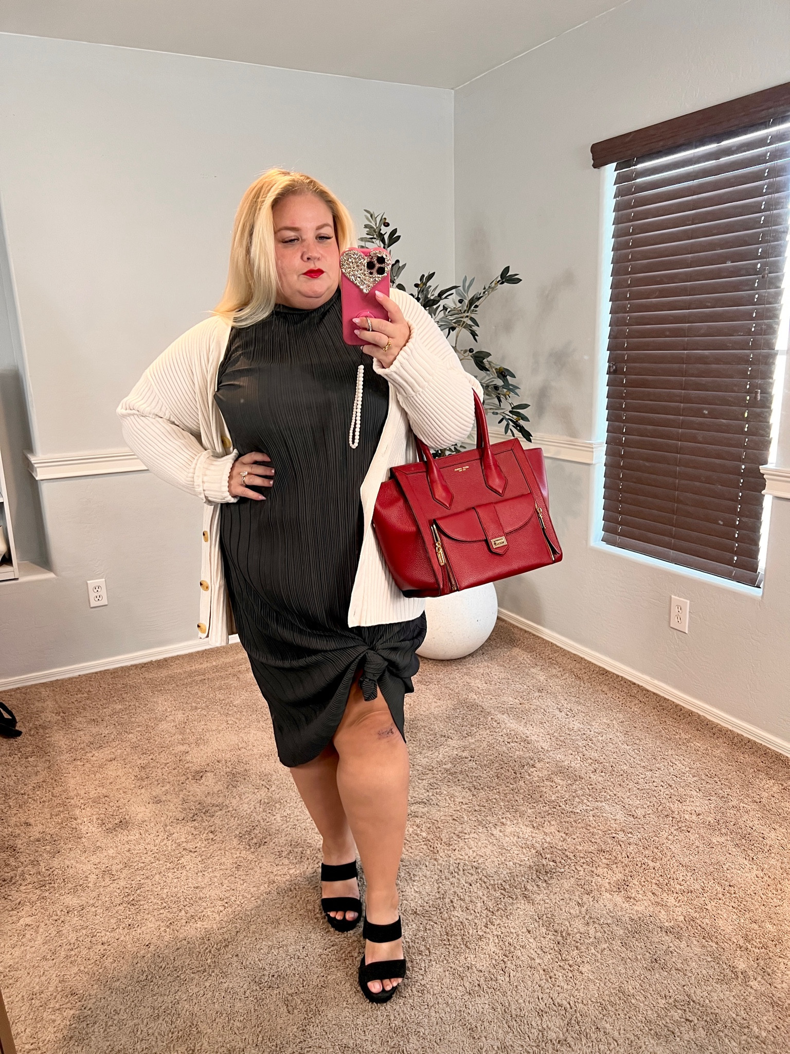 Workwear outfit idea
The dress is tied for added pomp 
Size 20


#LTKPlusSize #LTKOver40 #LTKWorkwear