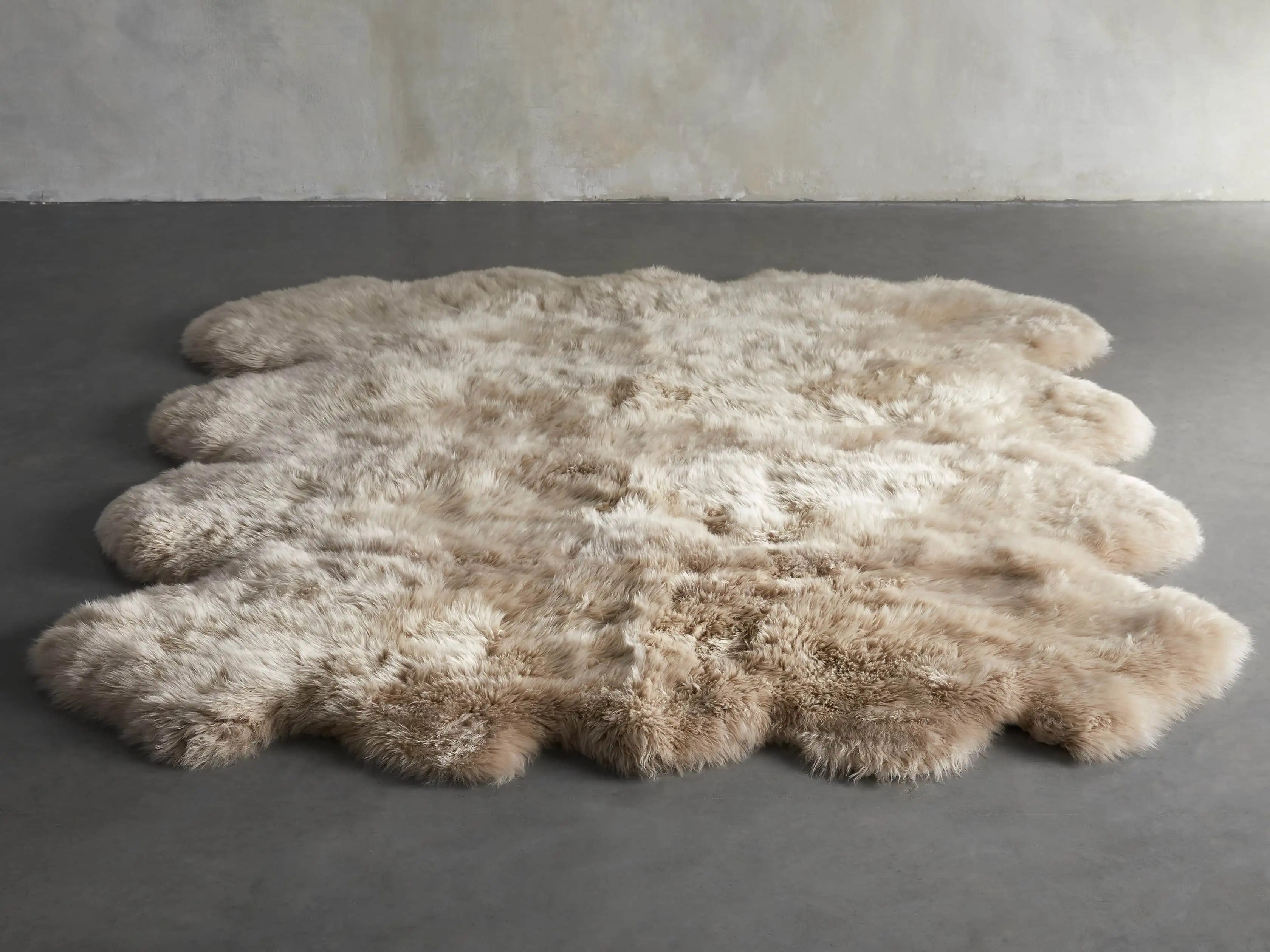 Sheepskin Wool Rug in Natural | Arhaus