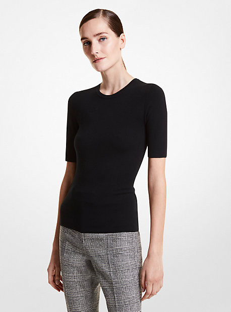 Cashmere Three-Quarter Sleeve Sweater | Michael Kors US