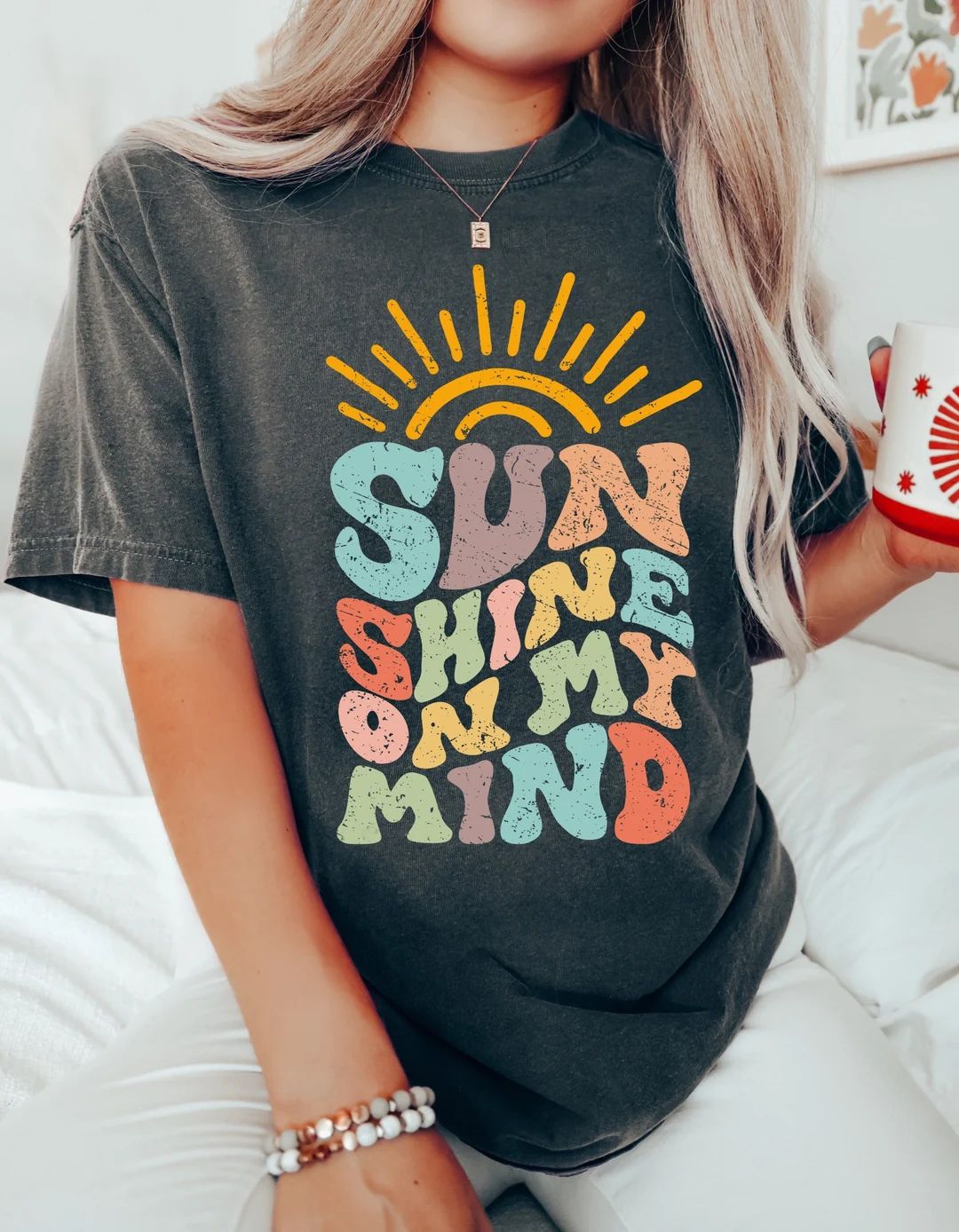 Sunshine On My Mind, Comfort Colors, Summer Shirt, Summer Gift, Hello Summer, Cute Summer Graphic... | Etsy (US)