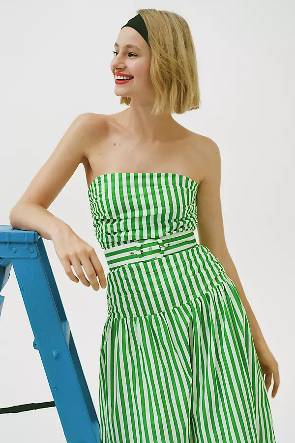 Strapless Midi Dress | Anthropologie (US)