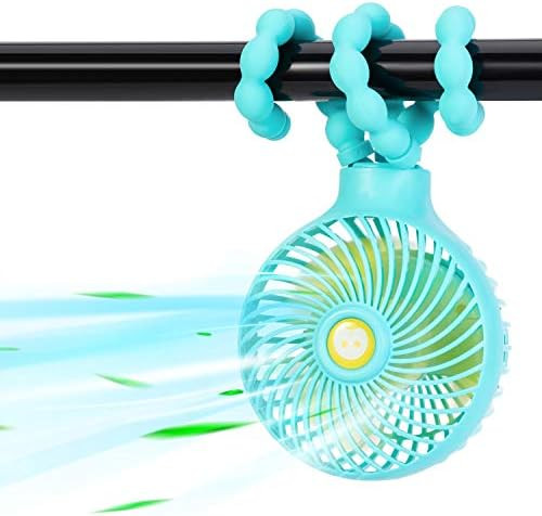Stroller Fan,Portable Handheld Personal Baby Car Seat Mini Clip-On Fan USB Desk With Flexible Tri... | Amazon (US)
