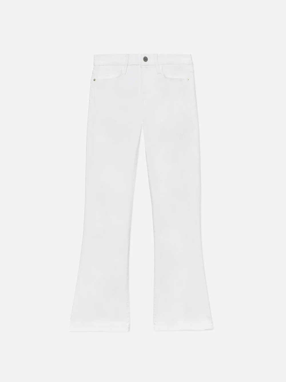 Le Crop Mini Boot  in  Blanc | Frame Denim