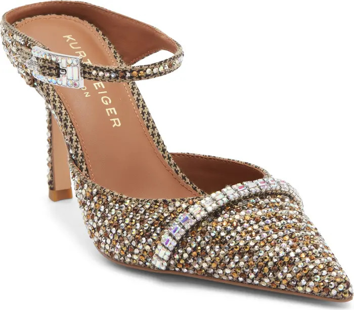 Embellished Pointed Toe Ankle Strap Pump (Women) | Nordstrom