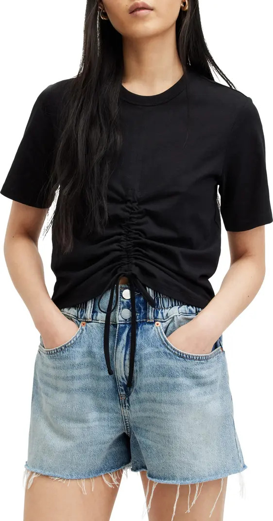 AllSaints Gia Ruched T-Shirt | Nordstrom | Nordstrom