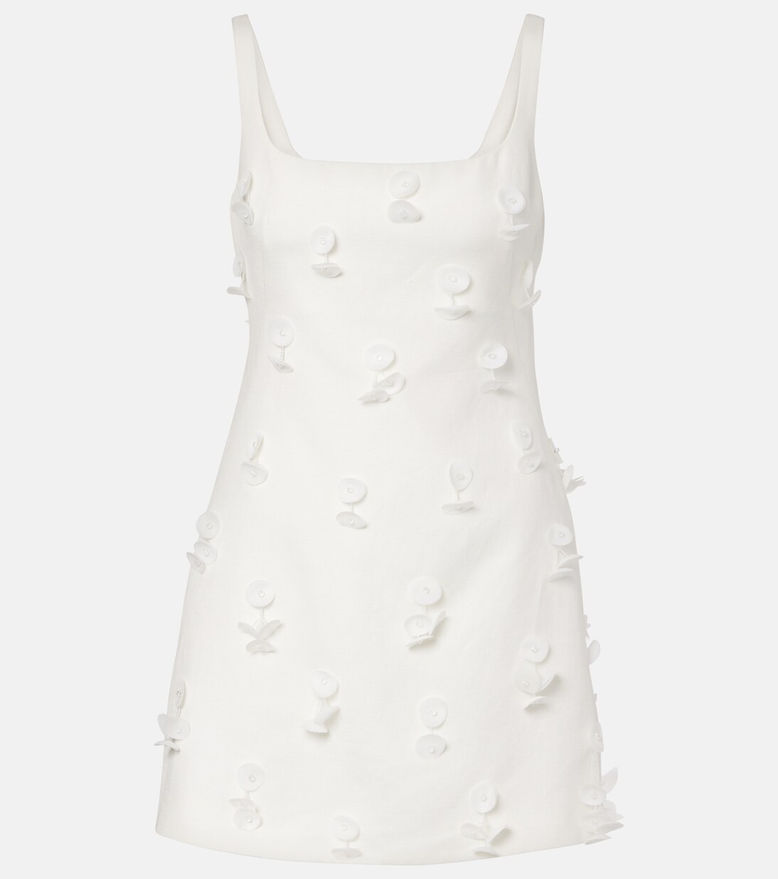 Calinn floral-appliqué linen-blend minidress | Mytheresa (UK)