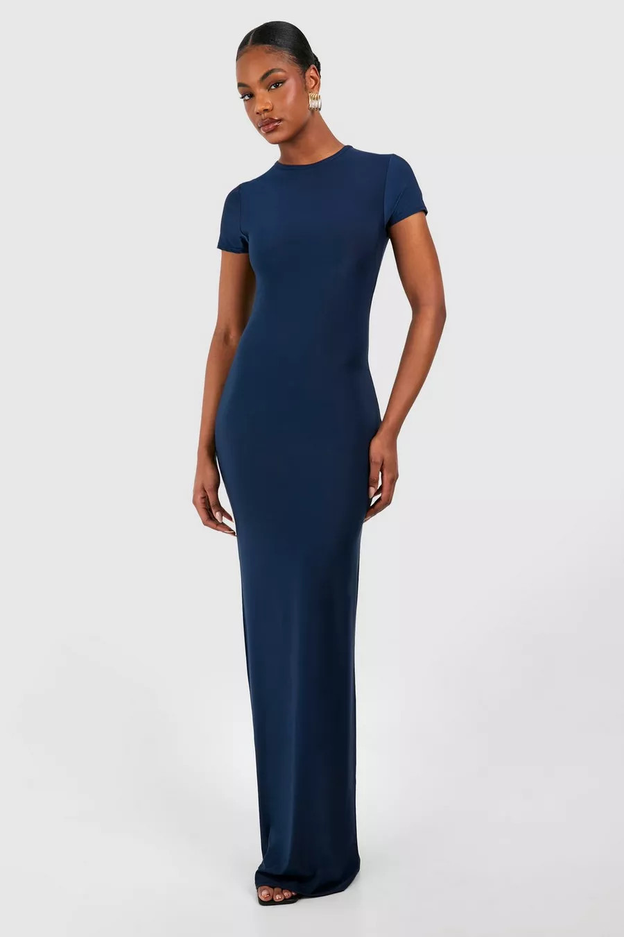 Tall Slinky Cap Sleeve Maxi Dress | boohoo (US & Canada)