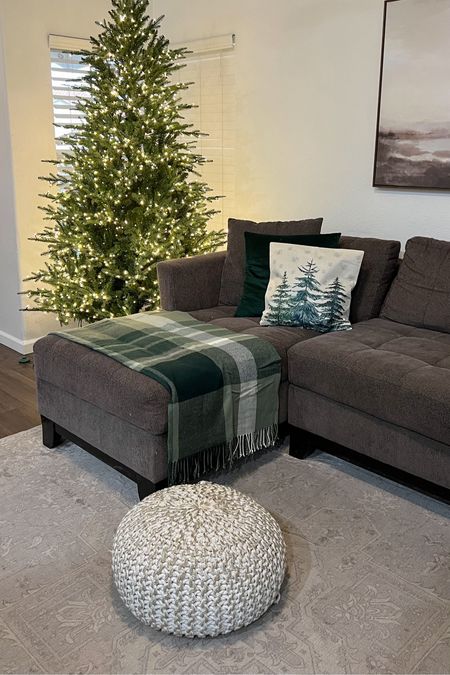 traditional Christmas theme living room decor, linked everything including Ruggable area rug!

#LTKSeasonal #LTKHoliday #LTKhome