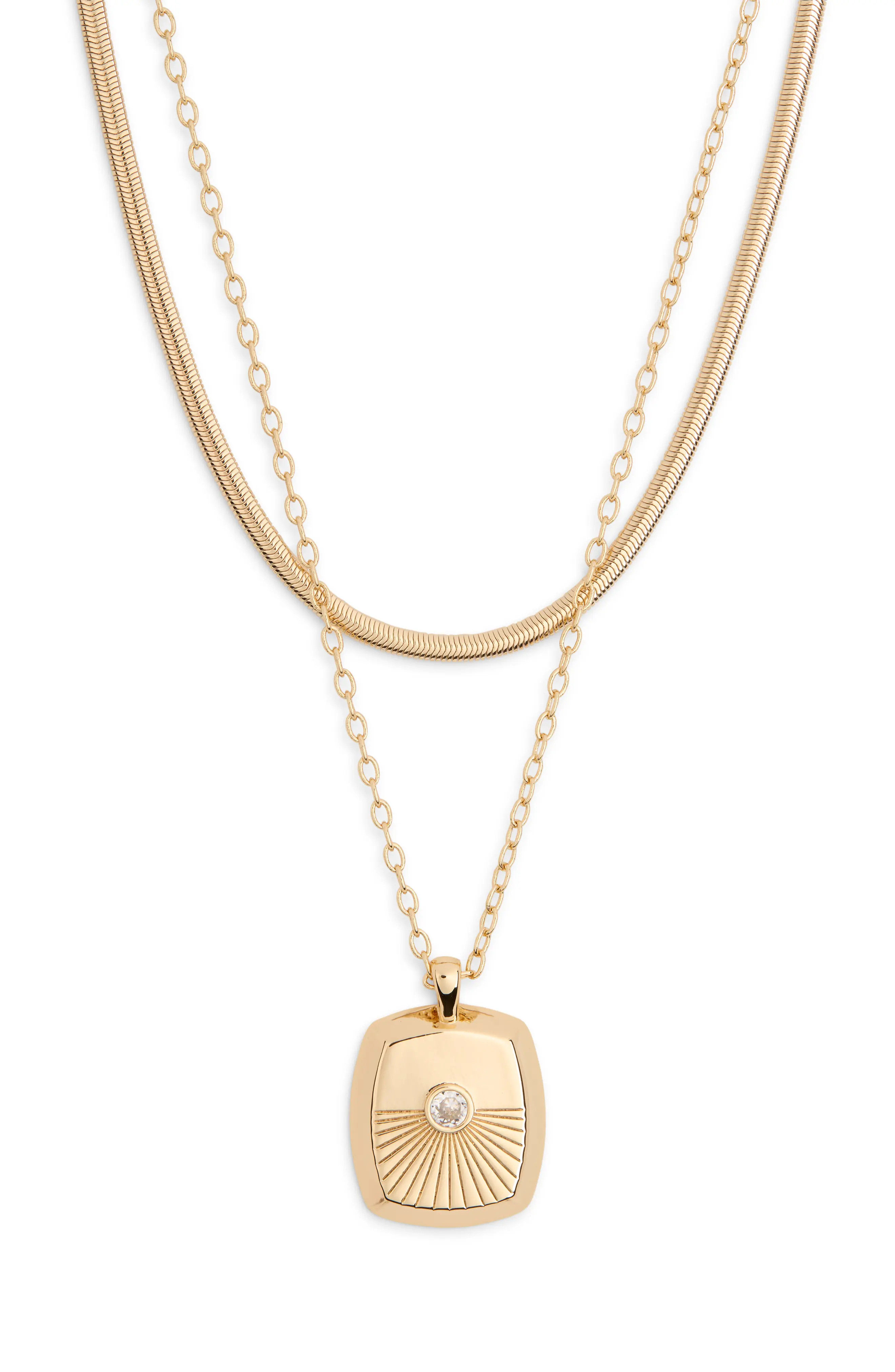 Ettika Keepsake Pendant Layered Necklace in Gold at Nordstrom Rack | Nordstrom Rack
