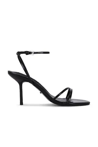 Mariah Sandal in Black Hi Shine | Revolve Clothing (Global)