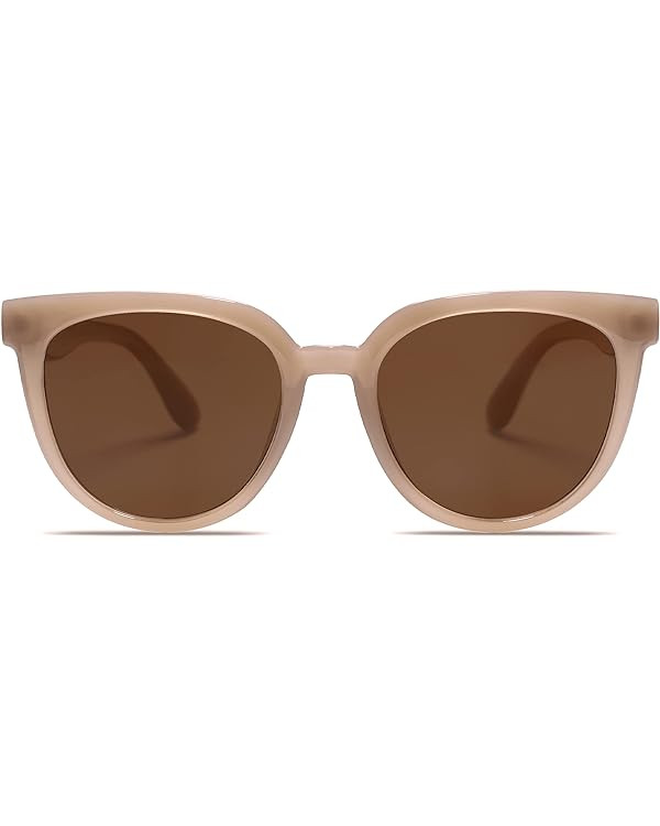 SOJOS Trendy Cat Eye Round Polarized Sunglasses for Women Fashion UV Protection Sunnies Sunglasse... | Amazon (US)