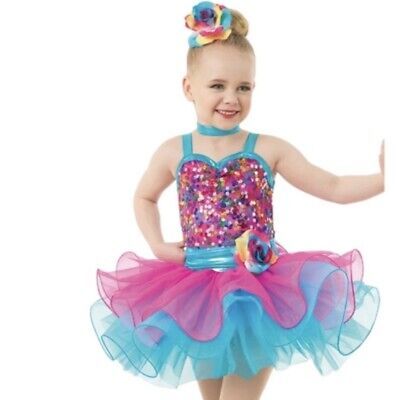 Weissman Dance Costume Wonderful Life Rainbow Sequin Child Size XS Child XSC | eBay US