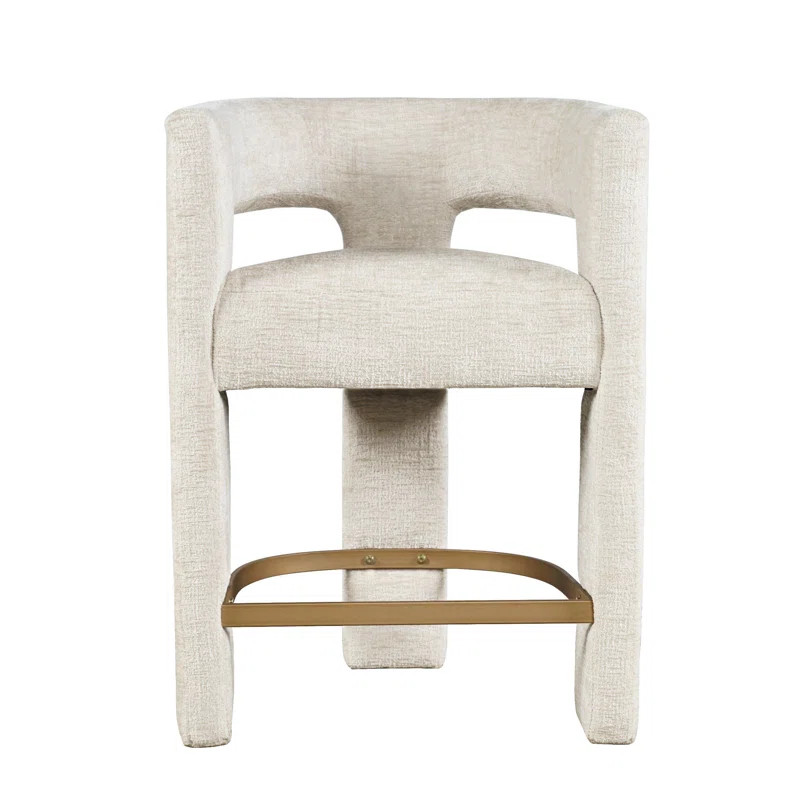 Carline Upholstered 25'' Counter Stool | Wayfair North America