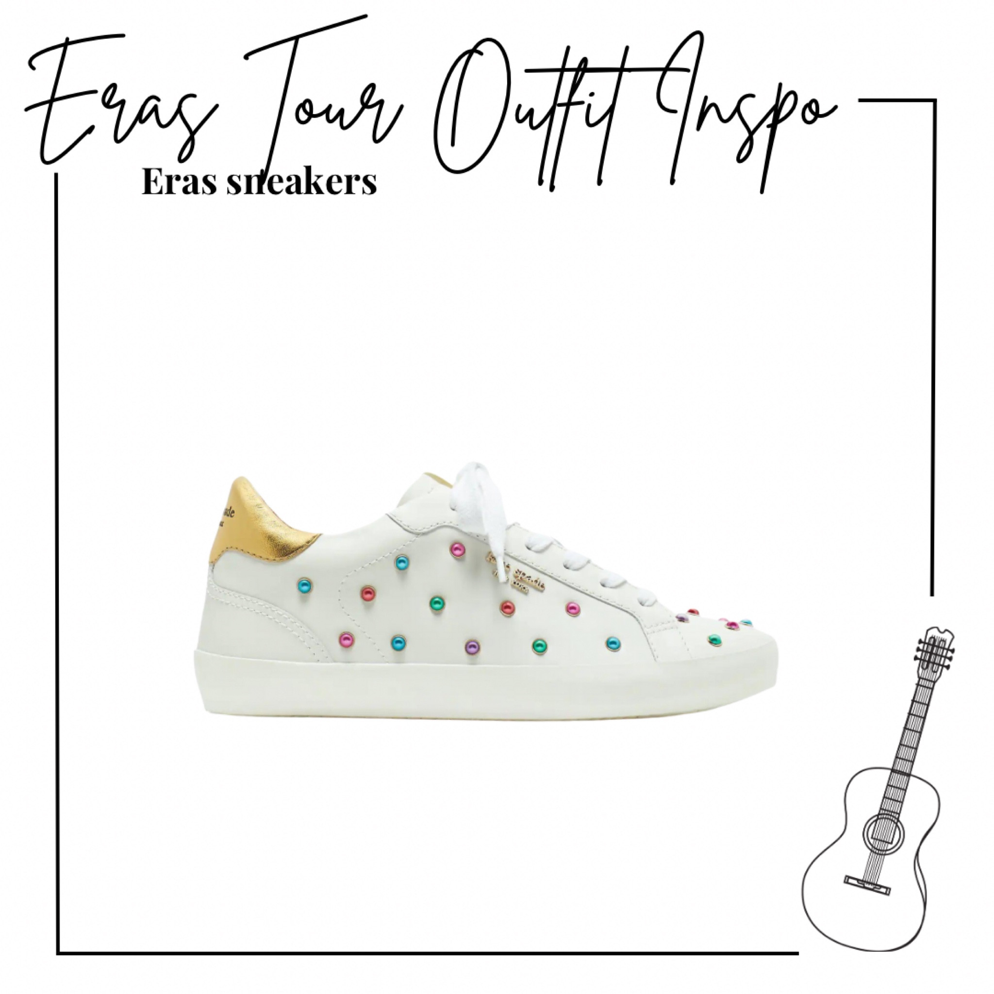 Kate spade rhinestone embellished sneakers perfect for the Taylor swift eras tour 

Taylor swift concert, eras tour, white sneakers, lover era, debut era, speak now era, eras concert, eras tour outfit, Outfit inspo, concert Outfit 

#LTKFind #LTKshoecrush #LTKFestival