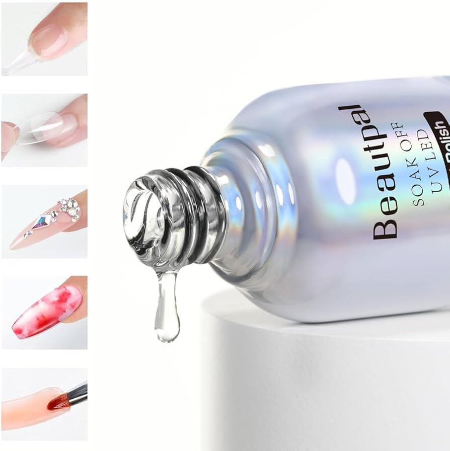 Beautpal 5 in 1 Nail Glue Gel for Nail Tips and Clear Acrylic Nails Long Lasting, Curing Needed U... | Amazon (US)