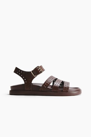 H & M - Strappy sandals - Dark Brown | H&M (US + CA)