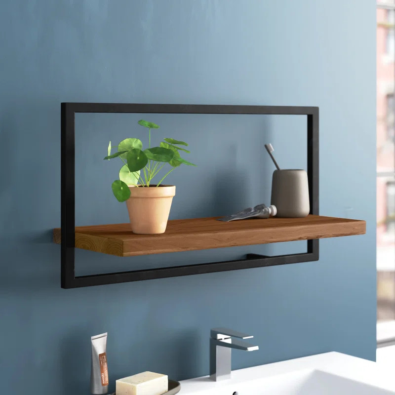 Logan Accent Shelf with Reclaimed Wood | Wayfair North America