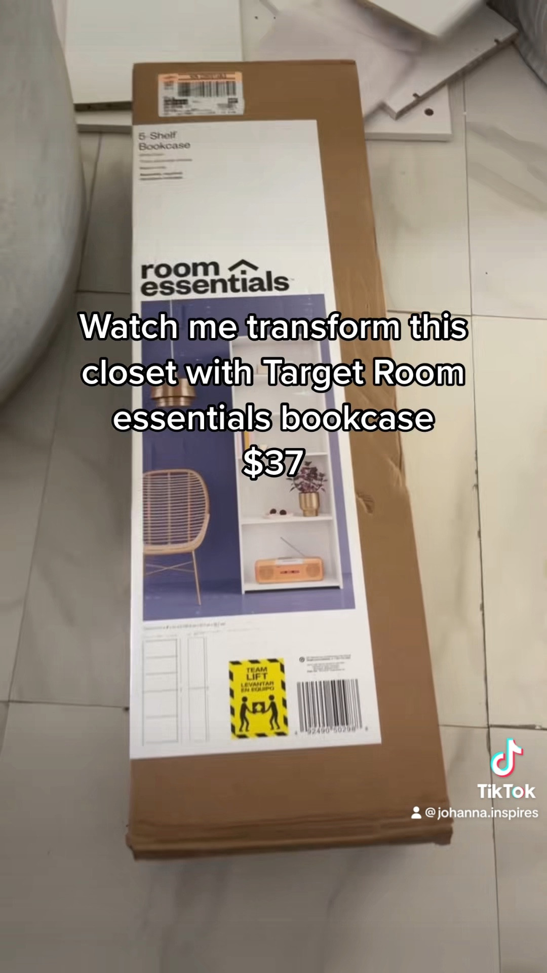 3.4 Million Views on Tiktok! Watch how I transform my double closet with these @target room essentials bookcase and @homedepot closet rods for under $200 ! #target #bookcase #closetmakeover #closetmakeoveronabudget 

#LTKVideo #LTKhome