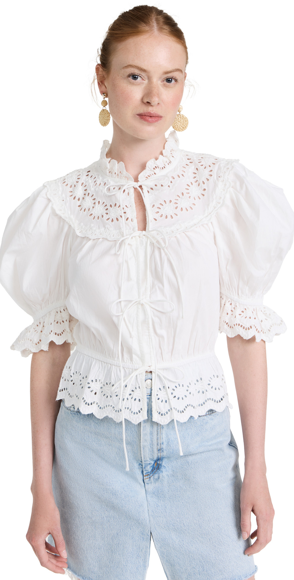 Long Sleeve Front Tie Top | Shopbop