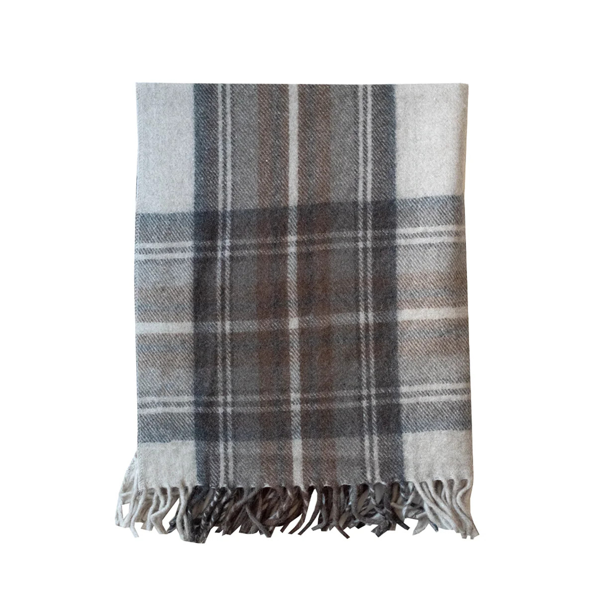 Neutral Tartan Throw | Tuesday Made