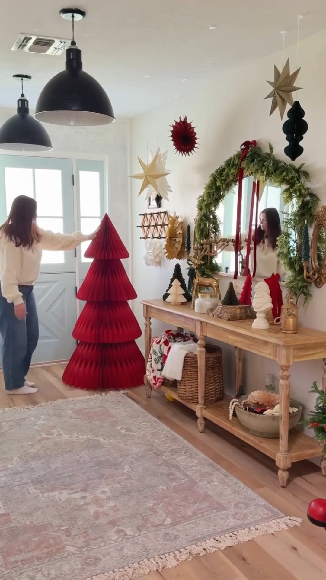 Influencers the first week of November be like 🌲✨🎅❤️🦌 aaaand we’re no different haha 

This 5’ paper honeycomb tree is magnetic and folds flat, making it perfect for storing! 

Update: This is currently OOS but we linked similar trees in 4 cheery colors as well! 

#walmartchristmas #samsclubfinds #papertree #papertrees #holidaydecorations

#LTKSeasonal #LTKHoliday #LTKHome