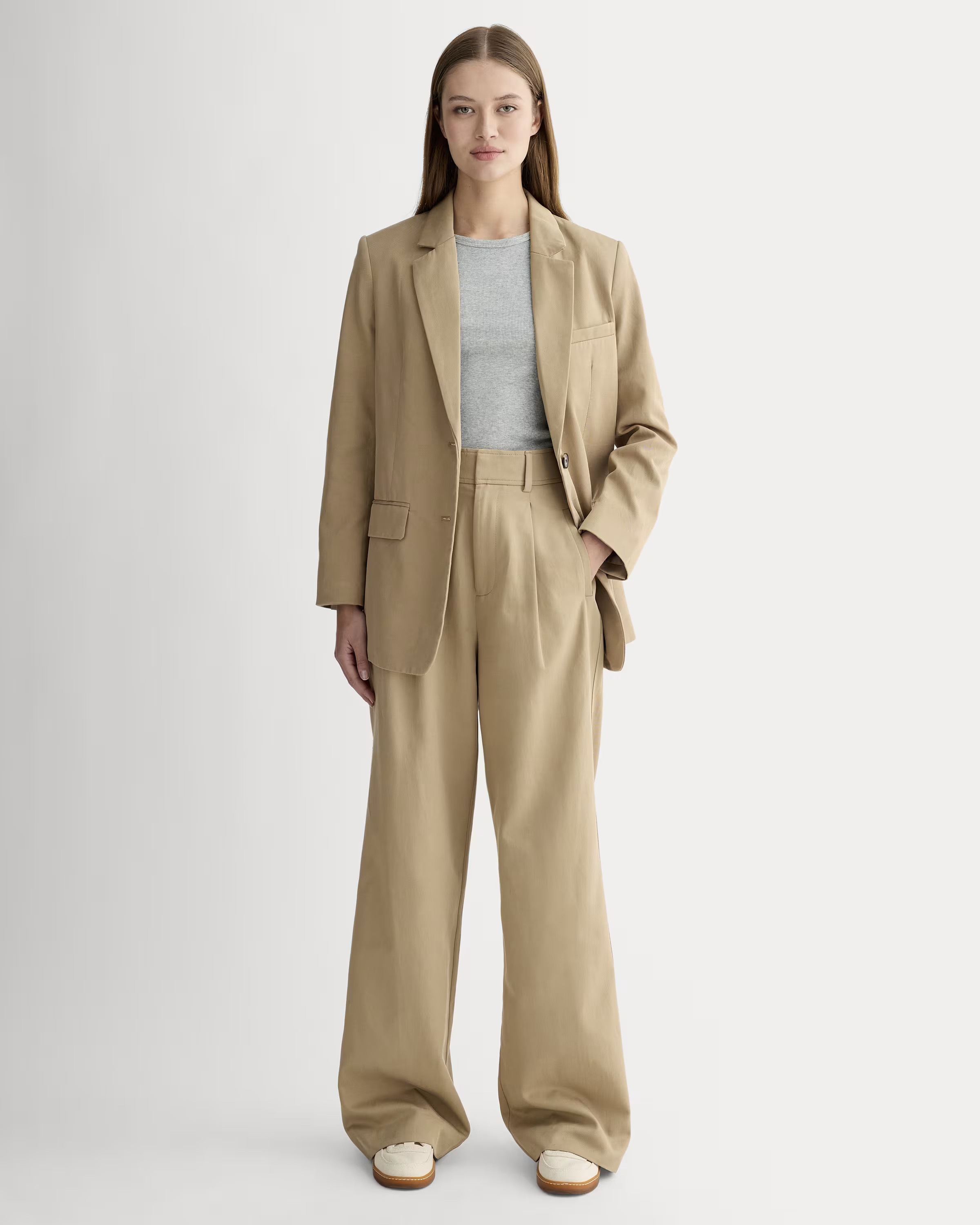 The Draper Pleated Pant in Buttersmooth | Everlane