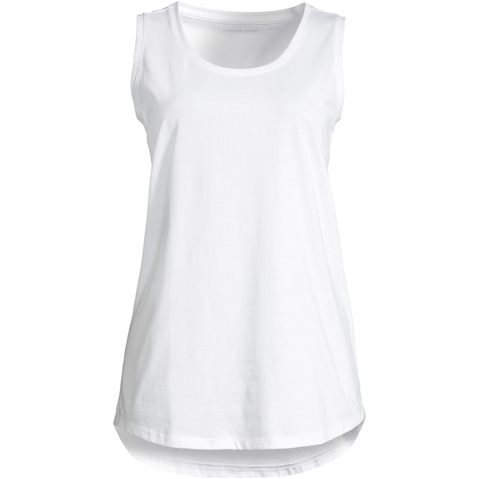 Women's Supima Cotton Tunic Tank Top | Lands' End (US)