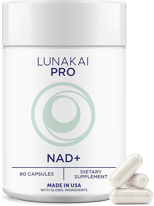 Lunakai PRO USA Made Dual-Pathway NAD+ Formula with NR & Resveratrol – Natural NAD Supplement f... | Amazon (US)
