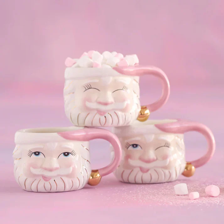 Papa Noel Mug - Pink | Southern Roots