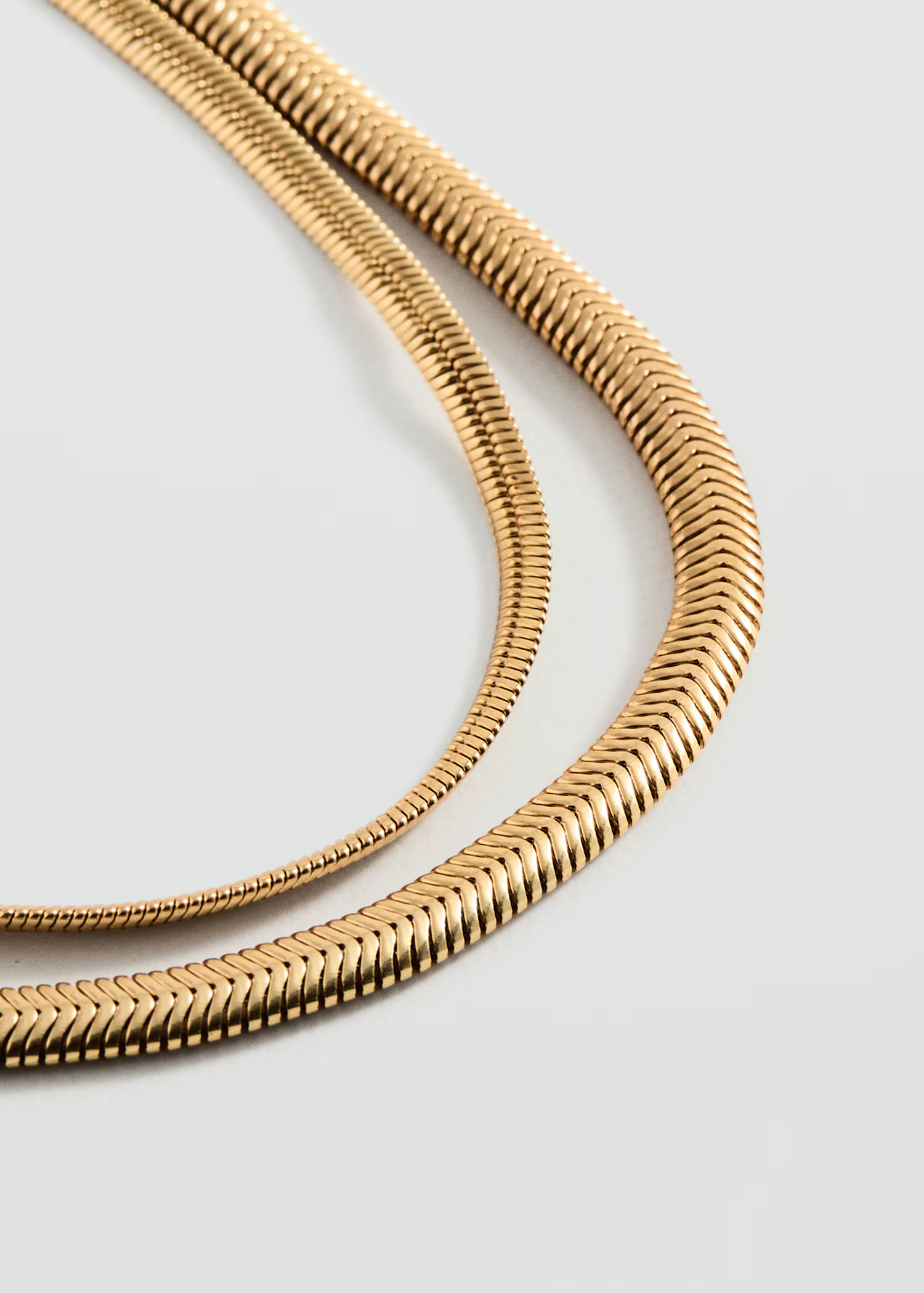 Textured double necklace - Women | MANGO United Kingdom | MANGO (UK)