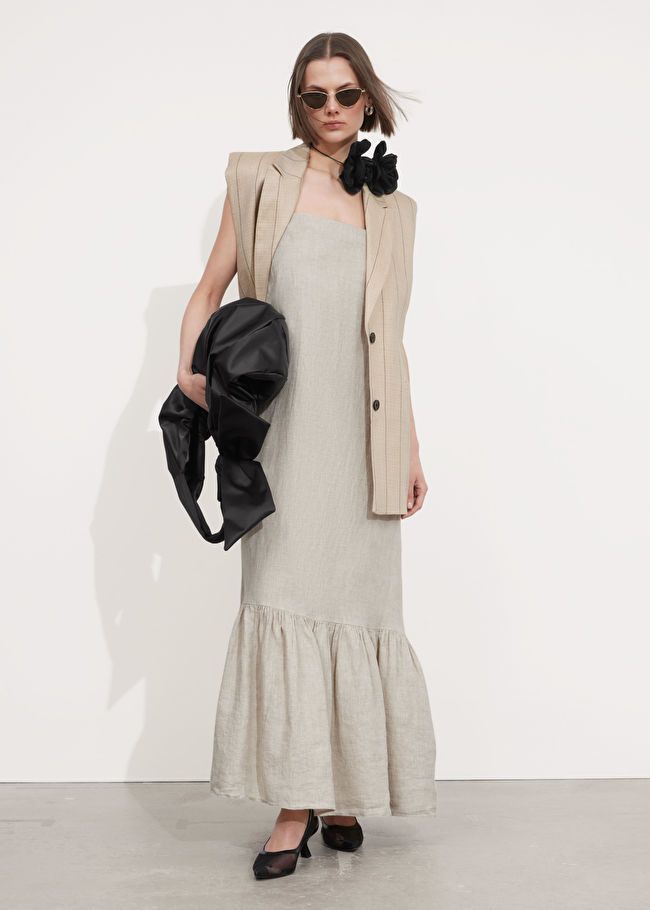 Strappy Linen Midi Dress | & Other Stories (DE + FR)