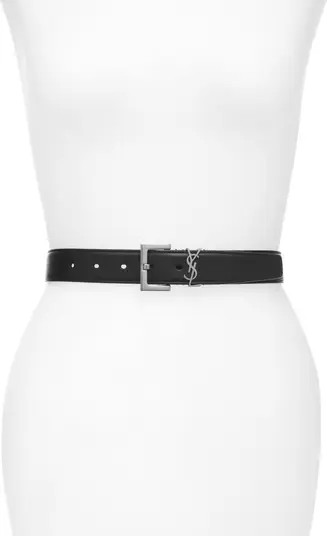 Laque YSL Monogram Leather Belt | Nordstrom