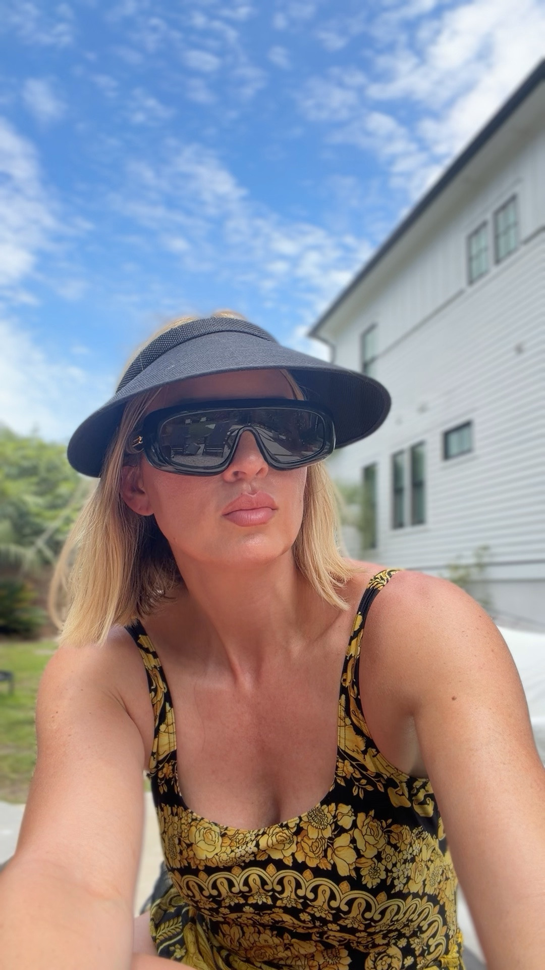 Love my new visor 😅😅 wearing a small in the bathing suit and matching sarong/skirt

#LTKootd #LTKTravel #LTKSwim