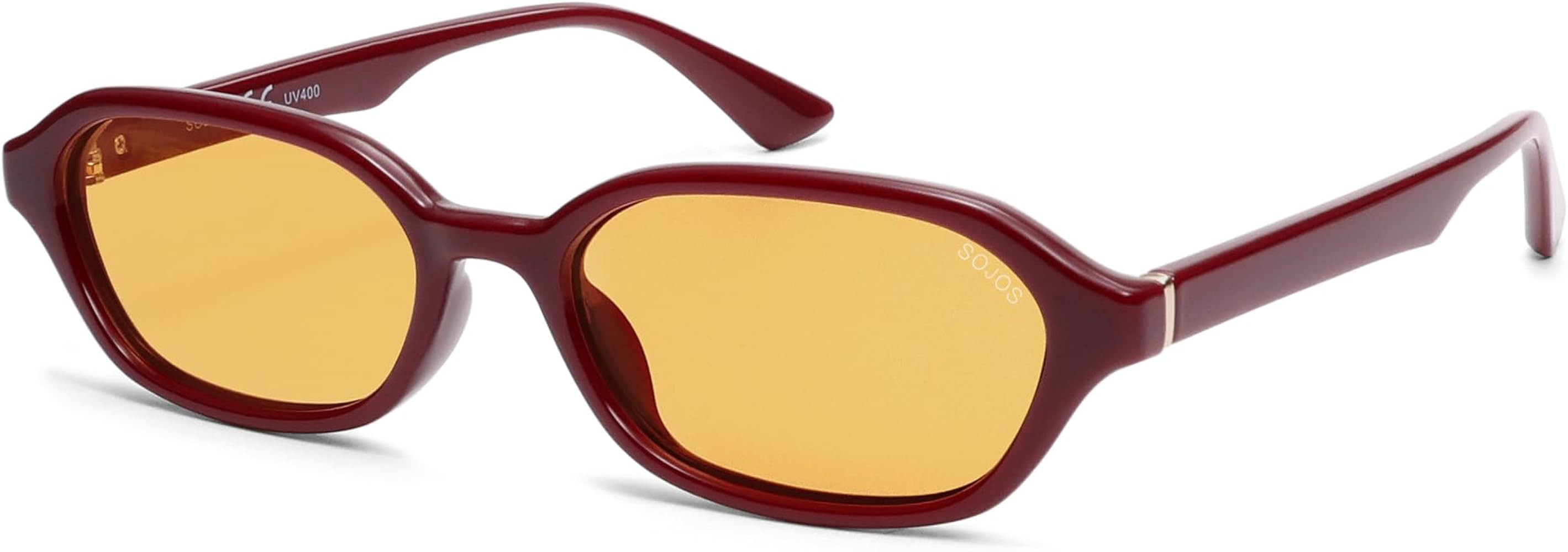 SOJOS Retro Rectangle Polarized Sunglasses for Women Men Trendy Hexagon Narrow Chic Y2K Sunnies S... | Amazon (US)