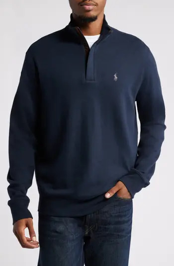Cotton Blend Quarter Zip Pullover | Nordstrom