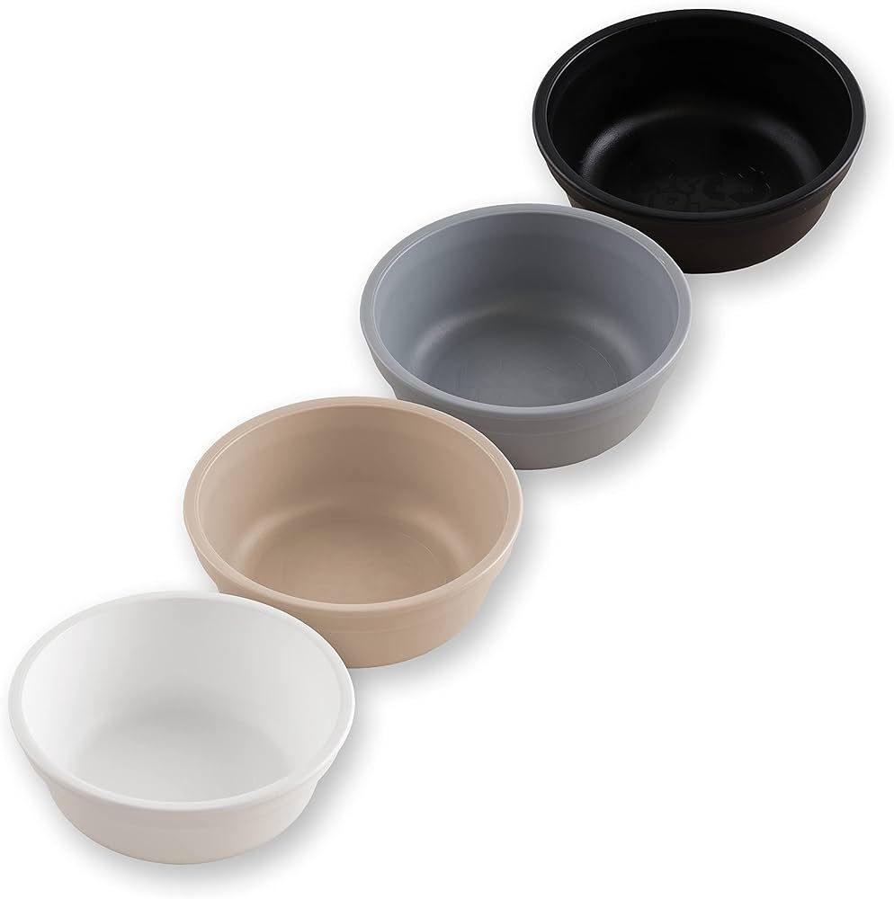 RE-PLAY Made in USA 4pk -12 oz. Bowls in White, Grey, Black & Sand | Made from Eco Friendly Heavy... | Amazon (US)
