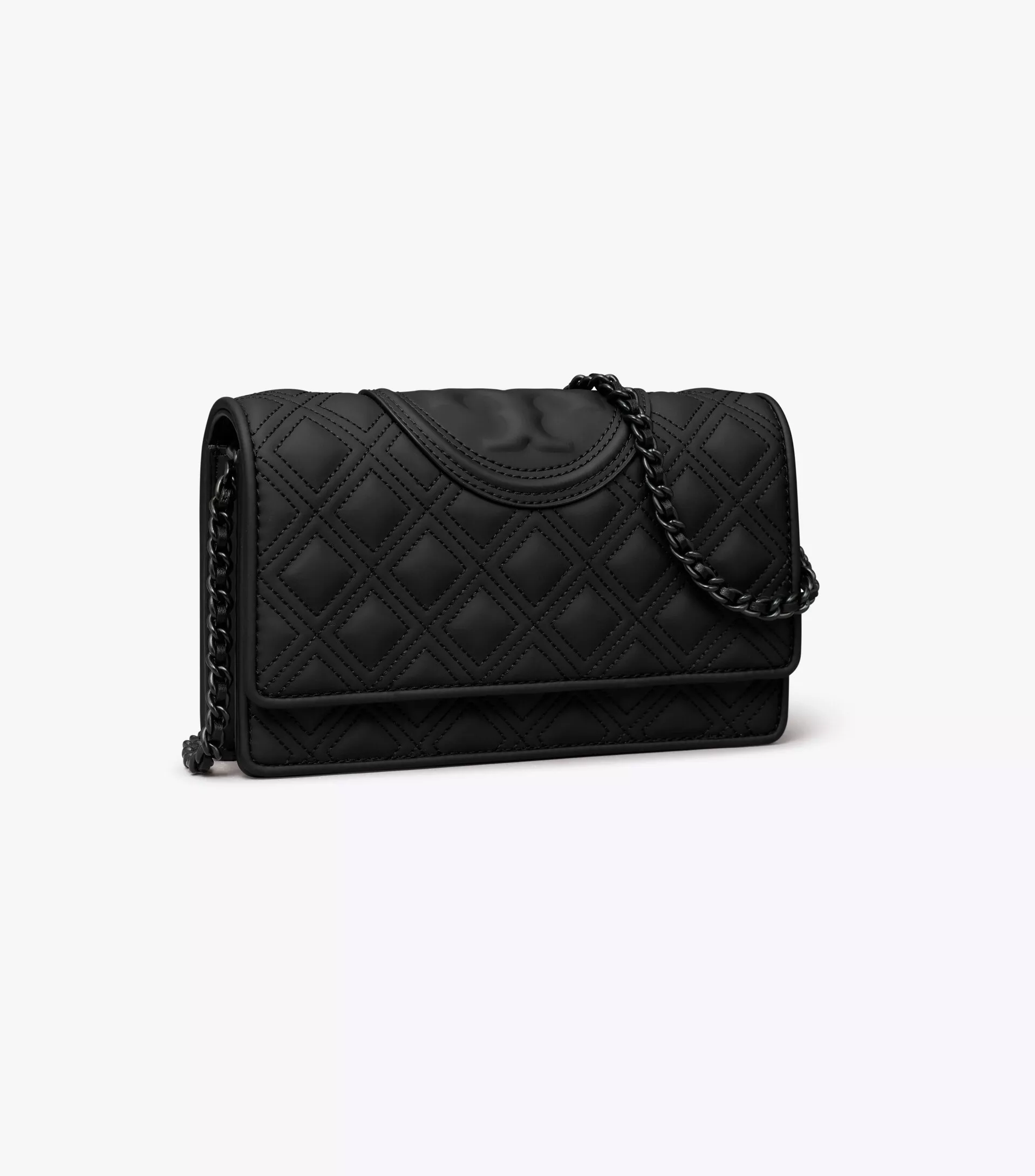 Tory Burch Fleming Matte Quilted Faux Leather Convertible Shoulder