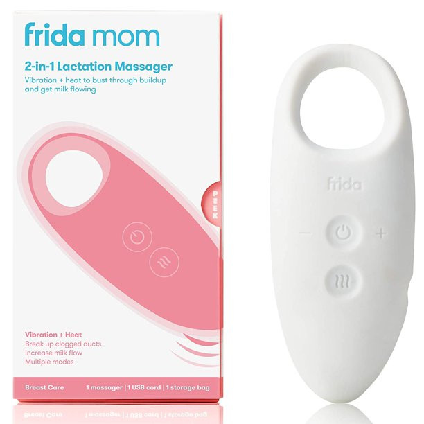 Frida Mom 2-in-1 Lactation Massager - Multiple Modes of Heat + Vibration for Clogged Milk Ducts, ... | Walmart (US)
