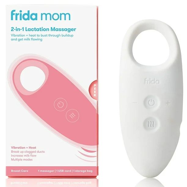 Frida Mom 2-in-1 Lactation Massager - Multiple Modes of Heat + Vibration for Clogged Milk Ducts, ... | Walmart (US)