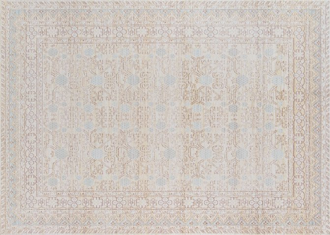 Isabella Rug, Ivory/Blue | One Kings Lane