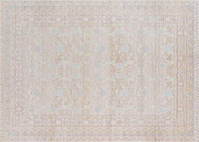 Isabella Rug, Ivory/Blue | One Kings Lane