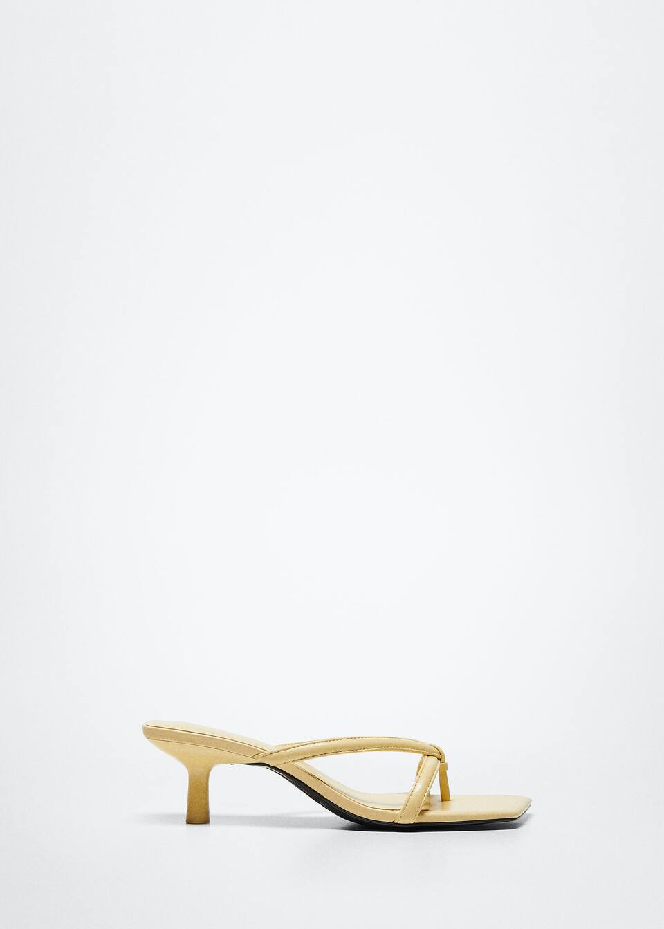 Structured leather sandals | MANGO (UK)