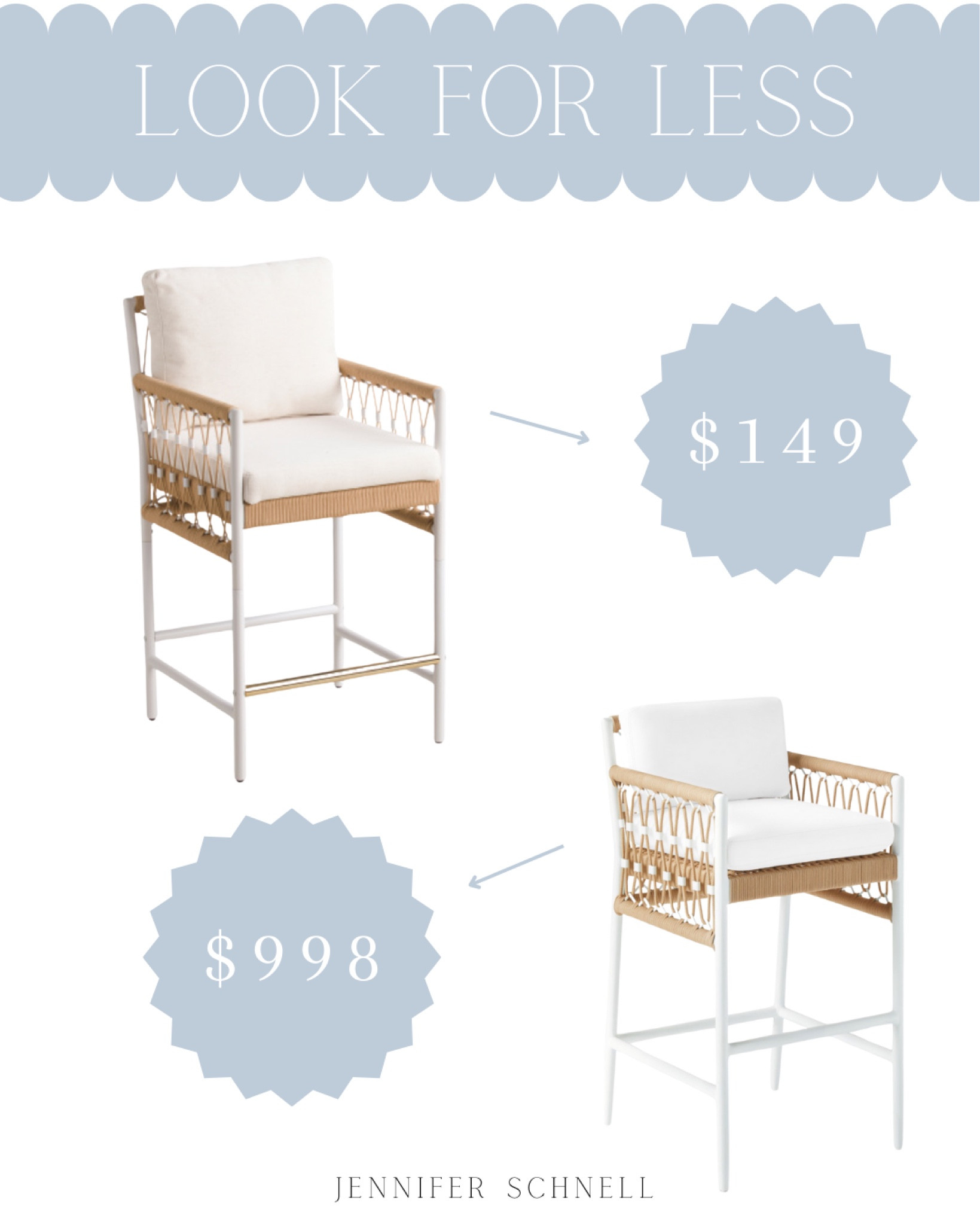 New Serena & Lily look for less counter stool!

Serena & Lily dupe, coastal decor, beach house decor, beach decor, coastal home decor, coastal decorating, coastal interiors, coastal house decor, beach style, neutral home decor, modern traditional, traditional home decor, coastal hamptons Nantucket home decor, classic, timeless, blue & white home decor, coastal grandmillennial, coastal grandmother

#LTKHome #LTKStyleTip