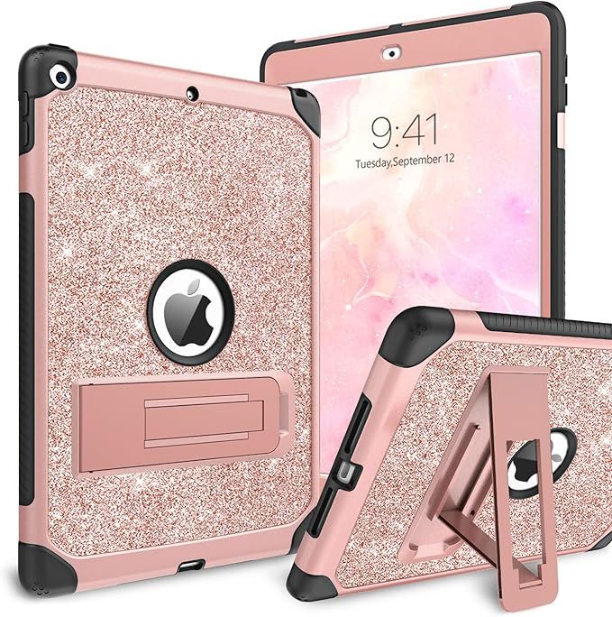BENTOBEN iPad 9th Generation Case, iPad 8th Generation Case, Glitter Sparkly 3 Layers Shockproof ... | Amazon (US)