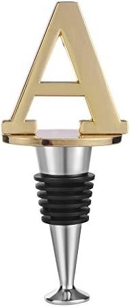 Wine and Beverage Bottle Stopper With Gold Finish (Letter A) | Amazon (US)