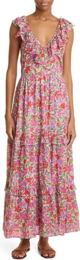 Banjanan Twiggy Floral Print Organic Cotton Voile Maxi Dress | Nordstrom | Nordstrom